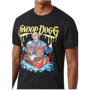 Dogg Supply by Snoop Dogg T-Shirt Men's Black Logo Drip Graphic Crew Neck, Sz XL